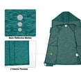 thumbnail image 7 of Men's Running Sport Track Hooded Jacket Full Zip Workout Athletic Fitness Jackets for Training Teal Green Heather XL, 7 of 7