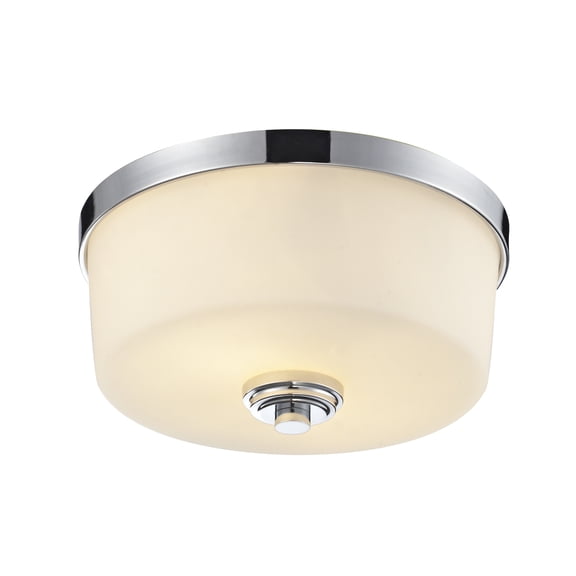 Z-Lite 225F2 Lamina 2 Light Flush Mount in Chrome,