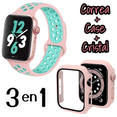 thumbnail image 1 of Correas para Apple Watch compatible con 38mm / 40mm + Case protector de pantalla con Cristal Templado. Estilo Sport, ideal para hacer ejercicio. Mamá Pulpo Sport con case, 1 of 4