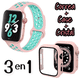 thumbnail image 1 of Correas para Apple Watch compatible con 38mm / 40mm + Case protector de pantalla con Cristal Templado. Estilo Sport, ideal para hacer ejercicio. Mamá Pulpo Sport con case, 1 of 4