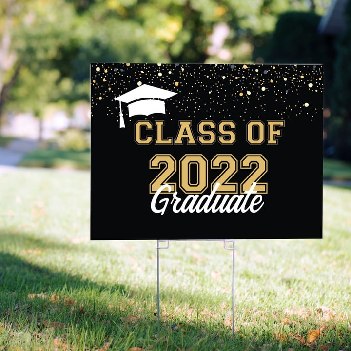 Graduation Yard Signs 2022 with Photo 2 Pack / Class of 2022