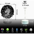 thumbnail image 5 of YSITIAN Unicorn 3D Led Illusion Lamp Unicorn Night Light for Kids Remote & Smart Touch 16 Colors Changing Dimmable Unicorn Toys G1116-462, 5 of 6