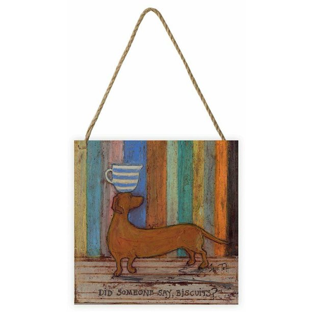Sam Toft - Placa de de Madera Did Someone Say Biscuits (Multicolor)
