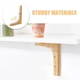 thumbnail image 4 of 2 piezas de soporte de madera maciza para flores, soporte de estante flotante para pared, soporte de esquina, soportes para estantes, 4 of 6