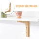 thumbnail image 4 of 2 soportes de estante de madera, soporte de estante flotante, soporte de estante montado en la pared, 4 of 7