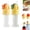 Orange+Green, variant on 2PCS Reusable Children Beverage Water Bottle Straw Lid, 2 in 1 Design Straw Cap Portable, Spill Proof Water Bottle Twist Cover Caps for A Variety Of Bottle Mouths