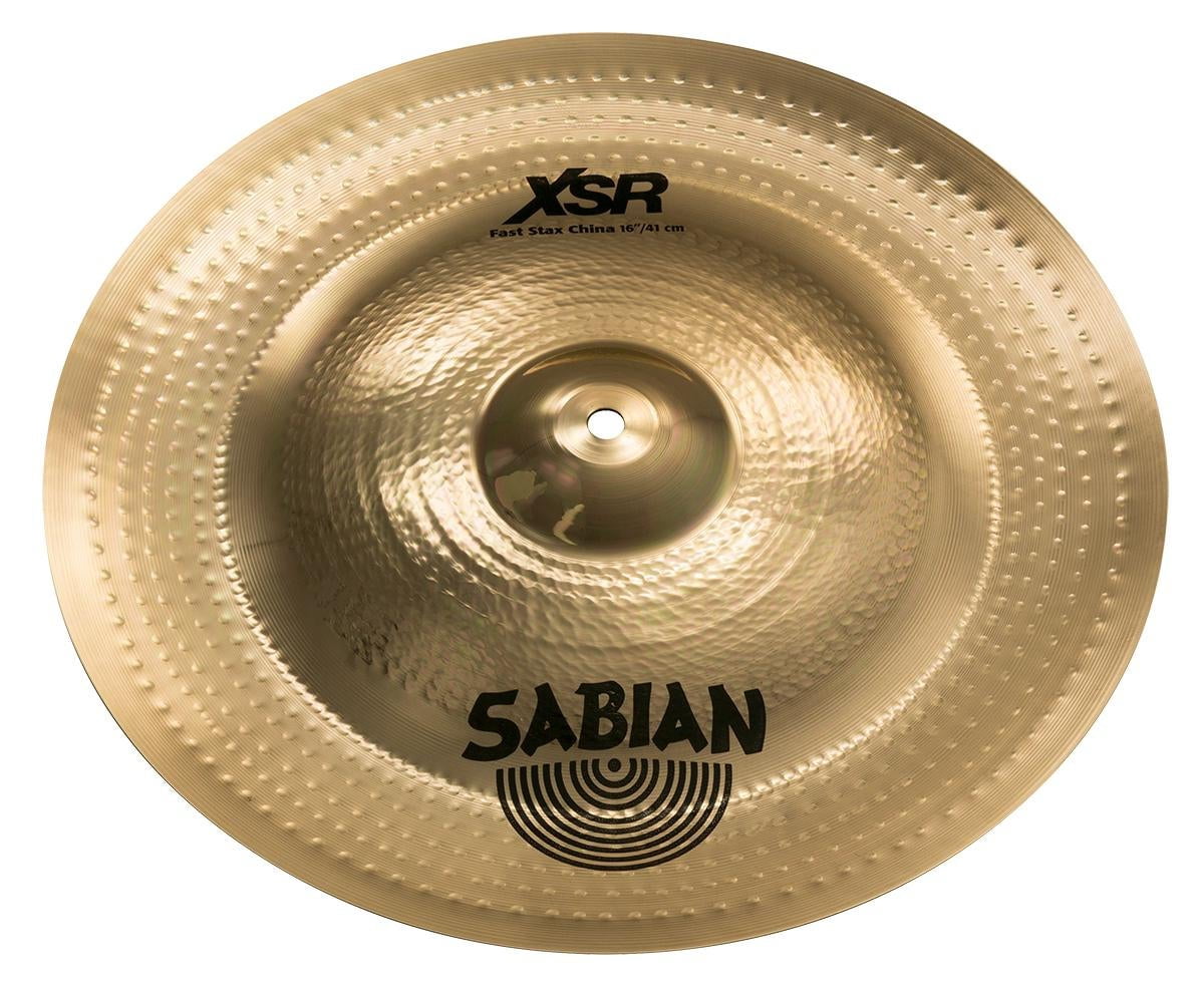 Sabian XSR Fast Stax Cymbals 13 in 16 in Medium Thin Cast Alloy Brilliant