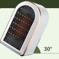 thumbnail image 2 of Mini calentador de ventilador de escritorio calentador de calefacción de invierno ajustable para el hogar (blanco UE) Ehuebsd Libre de BPA, 2 of 9