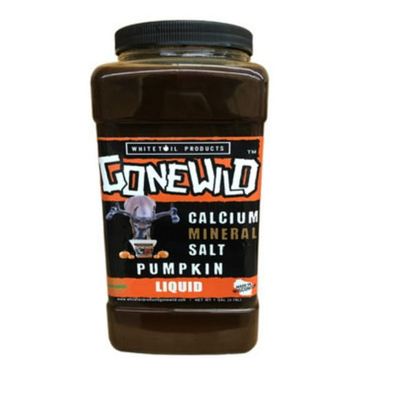 Whitetail Products Gone Wild 0675 Pumpkin Calcium, Mineral Salt Liquid - 1 Gallon