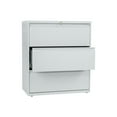 thumbnail image 3 of HON Brigade 800 Series 3-Drawer Lateral 42" x 18" x 39.1" - 3 x Drawer(s) for File - A4, Legal, Letter - Lateral - Interlocking, Durable, Label Holder, Leveling Glide, Recessed Handle, Ball-bearing Su, 3 of 3
