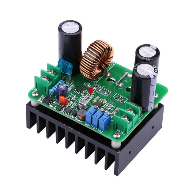 Seitruly Módulo de refuerzo DC-DC de 12-90V a 12-130V, 15A, 900W, salida continuamente ajustable, módulo regulador convertidor de voltaje de aumento Electrónica miscelánea