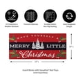 thumbnail image 2 of Evergreen Merry Little Christmas Sassafras Indoor Outdoor Switch Doormat 1'10"x10" Red, 2 of 8