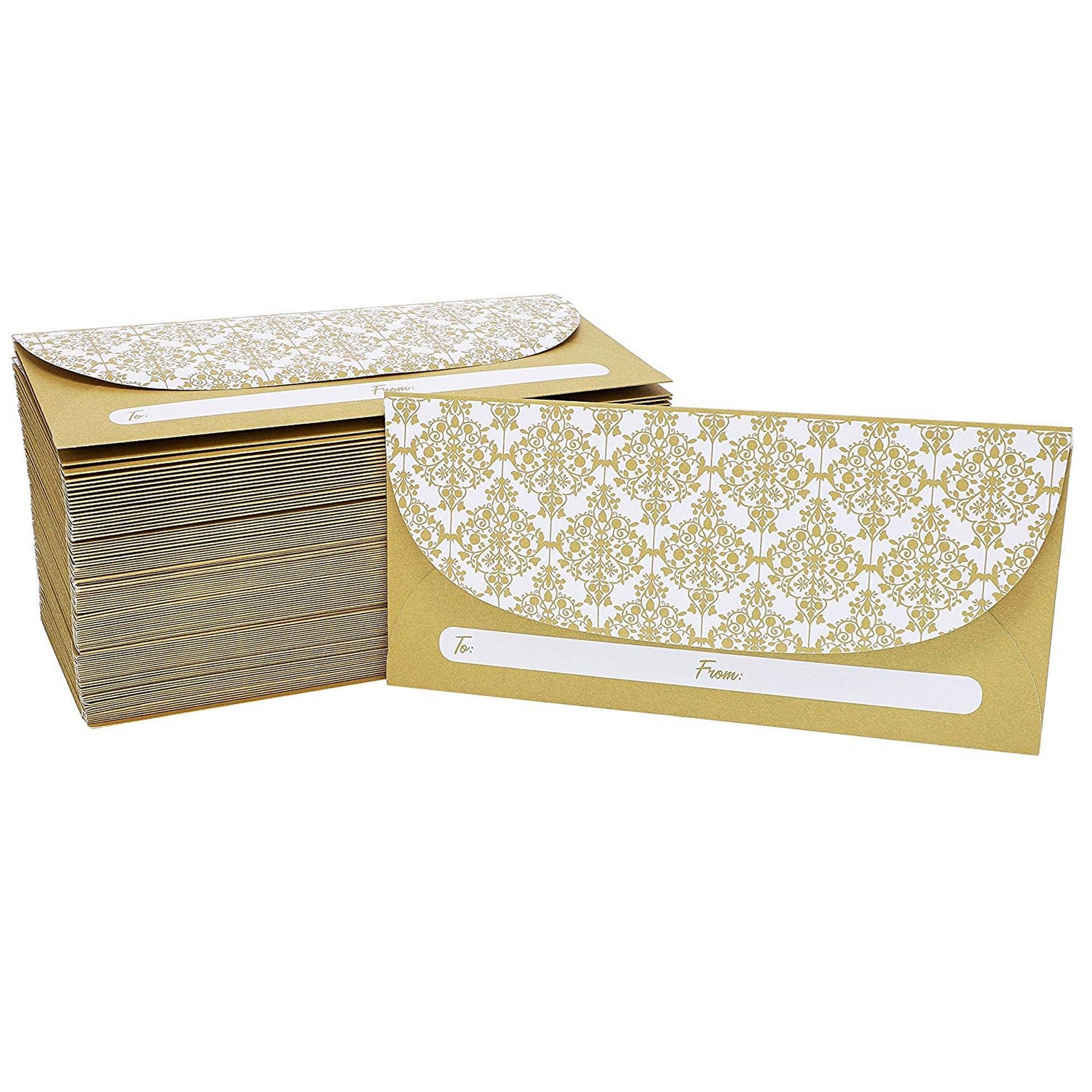 100Pack Currency Envelopes for Cash Gifts, Graduations, Weddings and Birthdays, 6.5 X 3 inches