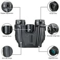 thumbnail image 5 of Binoculars for Adult, Hootek 12x25 Binoculars for Bird Watching and Hunting, High Magnification and Large View Night Vision Binoculars, Waterproof Clear BAK4 Prism FMC Lens, Compact Binoculars, Black, 5 of 7