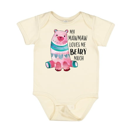 

Inktastic My Mawmaw Loves Me Beary Much with Cute Bear Boys or Girls Baby Bodysuit
