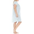 thumbnail image 4 of Ezi Women's Plus Cap Sleeve Floral Nightgown, 4 of 6