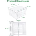 thumbnail image 3 of 240351061 Refrigerator Crisper Drawer Bin by Lifetime Appliance – Clear Replacement for Frigidaire & Kenmore Models, 3 of 8