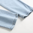 thumbnail image 4 of USNSM Jeans Fashion Trend Men's Micro-Stretch Slim Solid Elastic Small Straight Jeans Spring Summer Casual Full Long Pants Light Blue XXL, 4 of 7