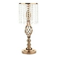 thumbnail image 1 of Crystals Candles Holder Table Wedding Flower Vase Candlesticks Gold Decor Pillar 55cm, 1 of 9