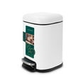 thumbnail image 3 of Acento Cubo Square Step Trash Can, 1.6 Gallon Compact Bathroom Waste Bin with Soft Close and Stay Open Lid, Removable Inner Bucket, Matte White, 3 of 12