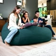 thumbnail image 6 of Big Joe Fuf 8Ft Giant Foam Bean Bag Chair, Oversized Couch with Removable Cover for Kids, Teens, Adults, Deep Sea Velveteen, Durable Woven Polyester, 8 Foot, 6 of 6