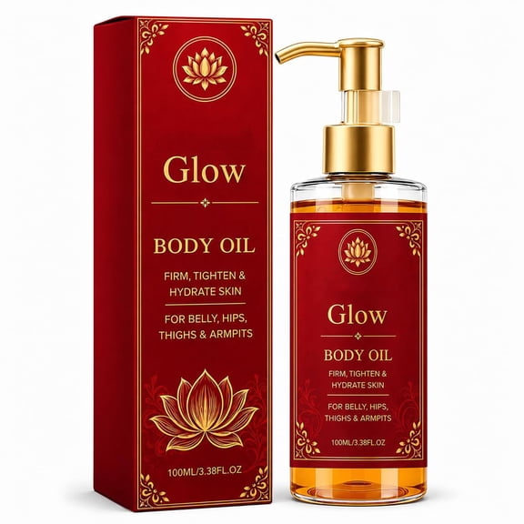 Firming and Moisturizing Body Oil, Lightweight Non Greasy Fast Absorbing Formula for Skin Tightening, Targets Sagging and Crepey Skin for Smooth Bright Glow