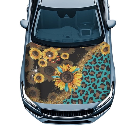 XYZCANDO Car Hood Cover for Trucks Vehicles SUV, All Season Protection Hood Covers for Cars, UV Resistance Can be Washed Car Hood Cover Protector