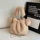 thumbnail image 5 of Bolso de felpa con cadena, bolso de cubo esponjoso para niña linda de moda coreana Ins, bolso de hombro nuevo de otoño e invierno de 2024, 5 of 5
