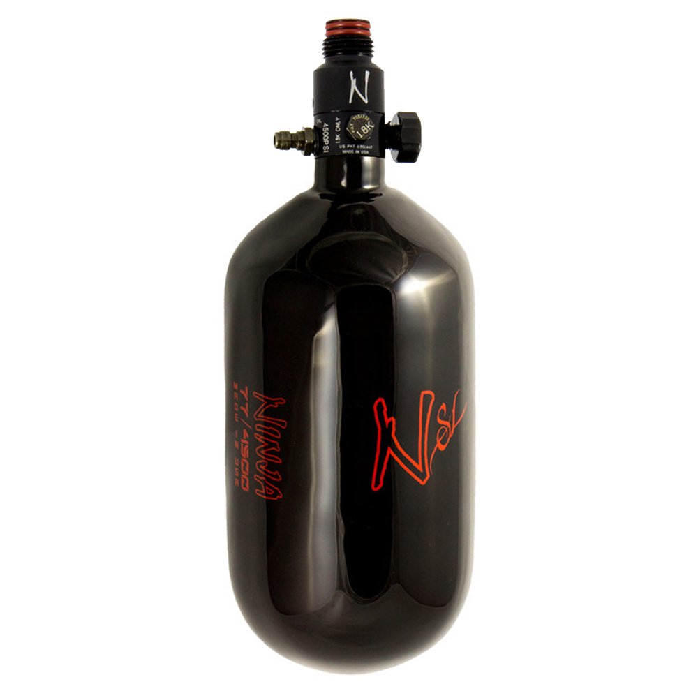 Ninja Paintball SL Carbon Fiber 77ci/4500psi Air Tank Black