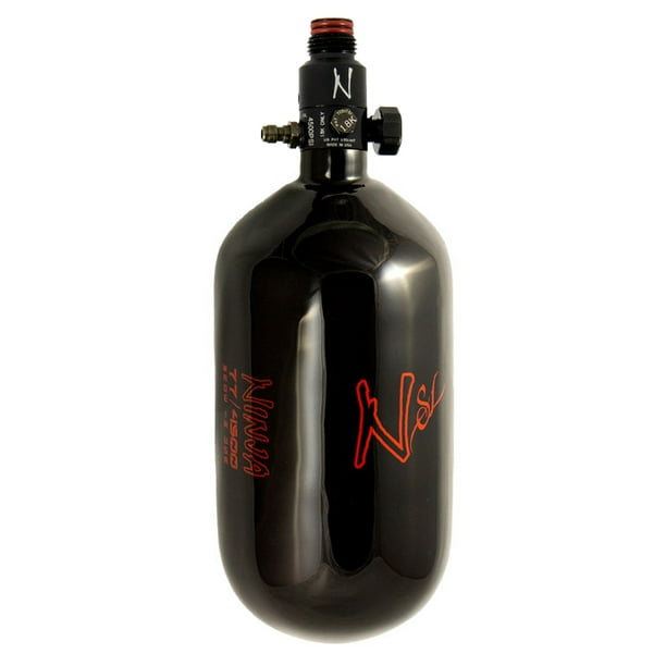 Ninja Paintball SL Carbon Fiber 77ci/4500psi Air Tank Black Walmart