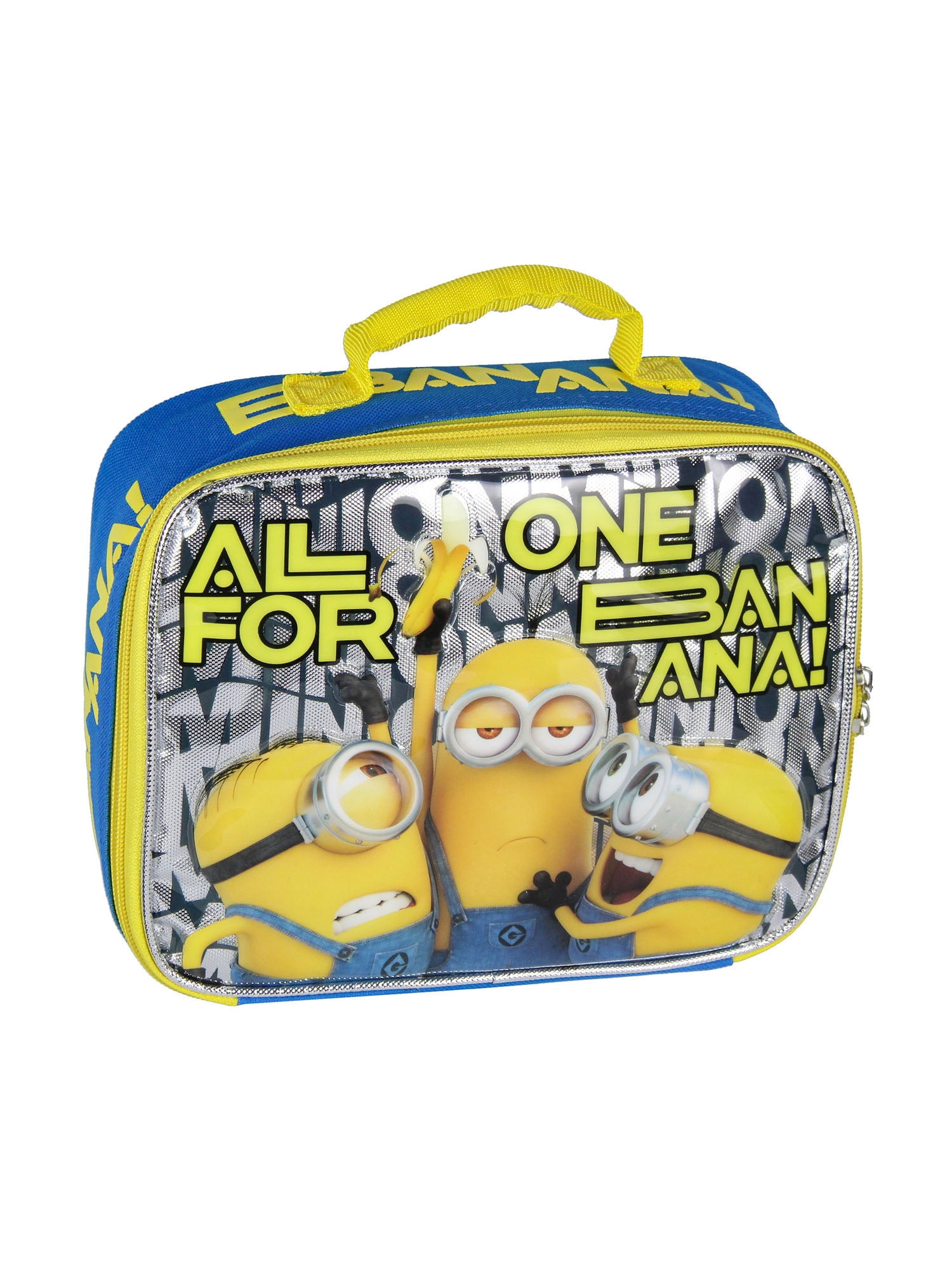 Despicable Me Minions Lunch Box One Banana Insulated Kids Lunch Bag Tote For Hot And Cold Food, Drinks, And Snacks 10"