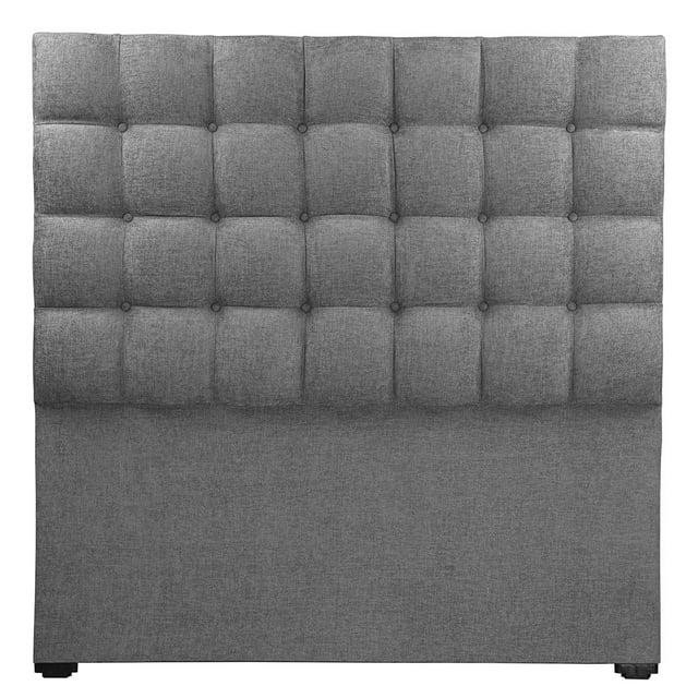 Cabecera Matrimonial Trinity Slip Gris Oscuro