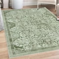 thumbnail image 1 of Vintage Decorative Rug, Classic Themed Oriental Style Royal Ornaments Boho Curly and Leafy Details Art, Quality Carpet for Bedroom Dorm and Living Room, 6 Sizes, Pastel Green, by Ambesonne, 1 of 4