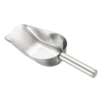 Uxcell Stainless Steel 9.8x2.8" Cereal Sugar Utility Shovel Home Kitchen Ice Scoop