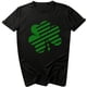 thumbnail image 1 of Moda mujer Casual cuello redondo St. Patrick's Day impreso camiseta suelta manga corta Tops blusa Pompotops hkajfhjk458778, 1 of 3