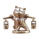 thumbnail image 3 of Figura decorativa de gato de la de latón, escultura en miniatura coleccionable decorativa, estatua de gato de la para el escritorio del, 3 of 9