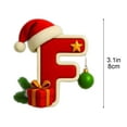 thumbnail image 3 of Hometravel 2D Acrylic Christmas Letter Pendants, 26 Alphabet Decorative Ornaments for Tree, Family Christmas Party Gift, Festive Hanging Decor, 8cm Size, 3 of 6