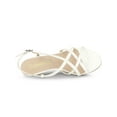 thumbnail image 5 of BLISSFUL STEP Women's Slingback Strappy Stiletto Heels Sandals White 7.5, 5 of 8