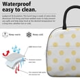 thumbnail image 3 of Insulated Lunch Bag for Women, Floral Print Oxford Fabric Lunch Box, Leakproof Thermal Cooler Tote for Work, School & Picnic, Vintage Dot Print, 3 of 5