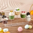 thumbnail image 4 of Exhibidor redondo acrílico de 5 niveles. Exhibidor acrílico escalonado. Elevador de exhibición ensamblado. Exhibidor redondo transparente para cupcakes con película protectora., 4 of 5
