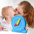 thumbnail image 4 of Clock Toy Kids Learning Clock Learning Watches Clock Model Adjustable Time Learning Clock, 4 of 4