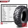 thumbnail image 3 of Set 4 WANDA ATV tires 24x9-11 Front & Rear for 86-89 Honda TRX350 4x4 P3501, 3 of 10
