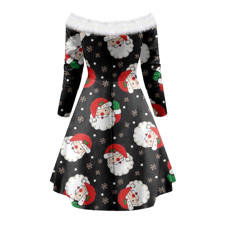 Christmas Cocktail Dresses for Women Off The Shoulder Mini Dress Sexy Up Long Sleeve Mrs Santa Claus Short V Neck Dress - Walmart.com Christmas Cocktail Dresses for Women Off The Shoulder Mini Dress Sexy Up Long Sleeve Mrs Santa Claus Short V Neck Dress - Walmart.com
