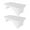 White, variant on Eurmax USA Spandex Table Cover Fitted 30+ Colors Polyester Tablecloth,8 ft Table Cover Open Back,2PC