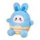 thumbnail image 3 of Conejo de cáscara de huevo de Pascua, lindo conejito de peluche de 25 cm de altura para decoración del hogar azul, 3 of 9