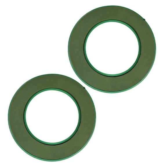 WHAMVOX Floral Arrangement Mud with Suction Cups for Wedding Car Decor Green PP Material 2pcs