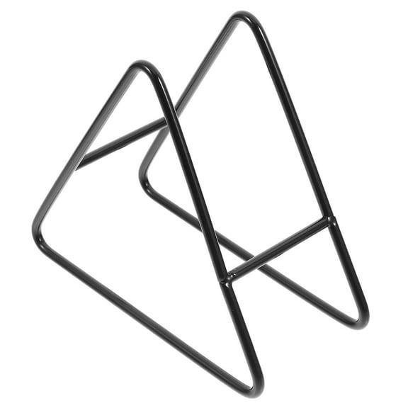 Creative Cup Mat Storage Rack Coaster Holder for Home Iron Coaster Stand (Black)