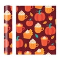 thumbnail image 1 of XeJJosk Automne Action de Grâce Halloween Noël Vinyle Thermocollant Motif à Rayures Arc-en-Ciel Vinyle Vinyle Rouleau de Regroupement Vinyle HTV en Métal Souple pour Repasser Vêtements et Autres Tissus, 1 of 8