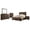 Rustic Golden Brown - 5-Piece, variant on Woodmont 4-piece Queen Bedroom Set Rustic Golden Brown
