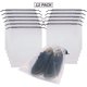 thumbnail image 3 of Paquete de 12 bolsas transparentes para zapatos para viajes, grandes bolsas transparentes para almacenamiento de zapatos, bolsa organizadora con cuerda, 3 of 7